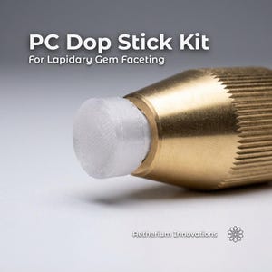 Kit de facetado Dop Stick: 6 mm - Equipo de lapidación para cortar y pulir gemas