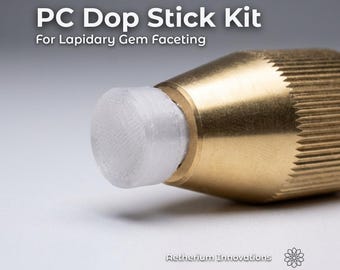 Faceting Dop Stick Kit: 6mm - Lapidary Equipment to Cut & Polish Gemstones