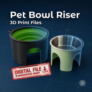 Pet Bowl Riser | 3D-Printable 3MF & STL Files