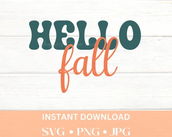 Hello Fall SVG, Hello Fall PNG, tis the season PNG, autumn quotes, autumn stickers