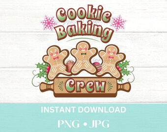 Cookie Baking Crew, Gingerbread PNG, Gingerbread Cookies, Gingerbread Man PNG