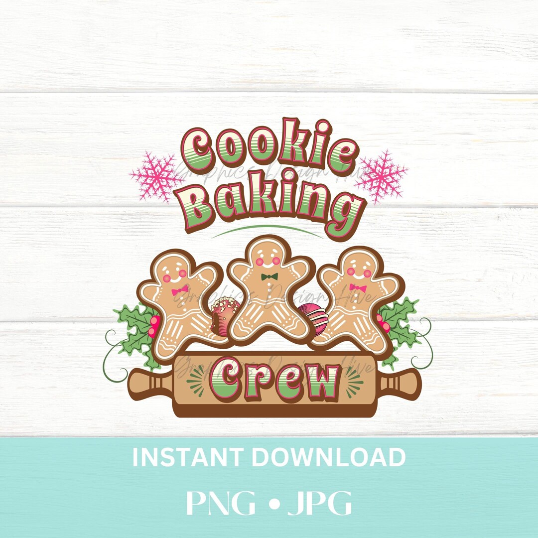 Gingerbread Crew Cookie Baking Crew, Gingerbread PNG, Gingerbread Cookies, Gingerbread ...