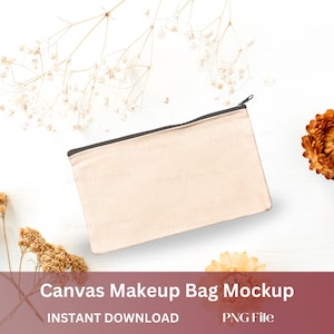Makeup Bag Mockup, Product mock up, Canvas Pouch Mockup, Canvas Bag Mockup