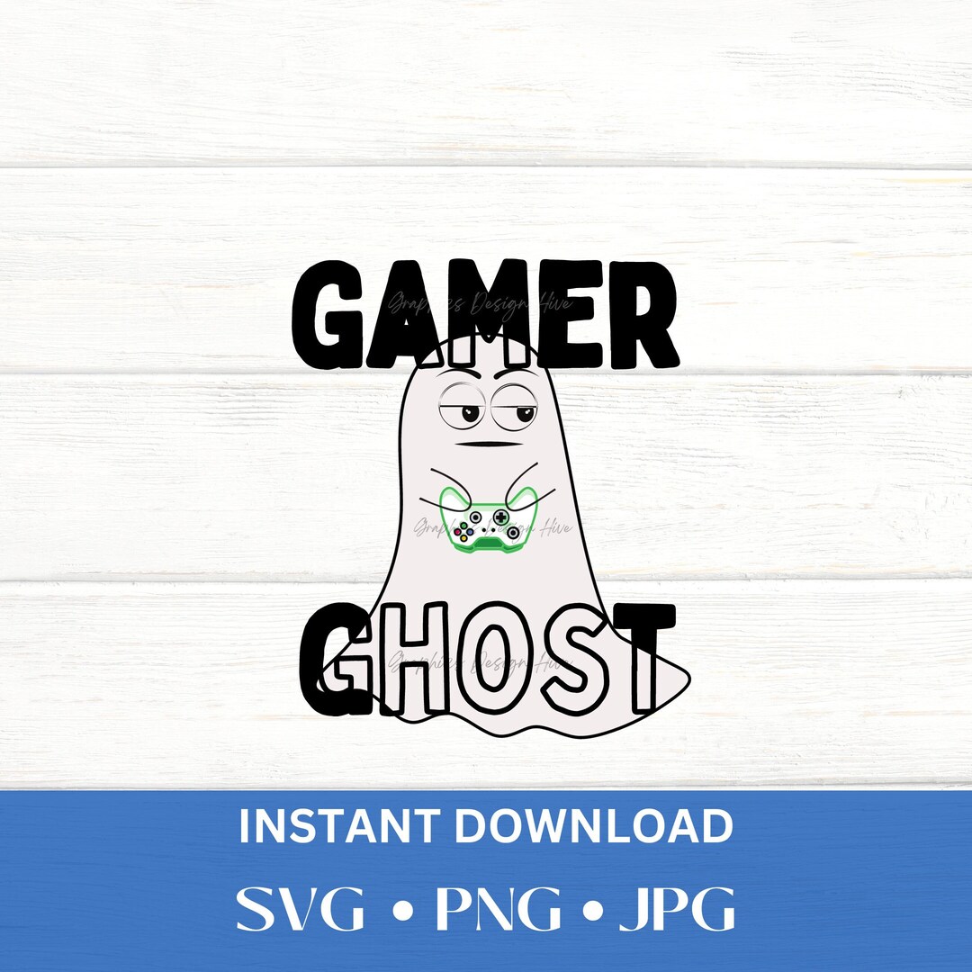 Cute Ghost SVG, Ghost Face PNG, Video Game Svg, Gamer Tag, Boo Svg ...
