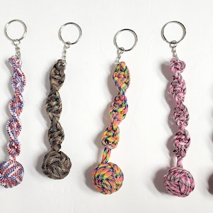 Paracord Monkey Fist Keyring in Multicolor