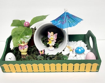 Kit para Jardim de Fadas "Faça Você Mesmo" - Jardim em Miniatura Encantador (7,5 x 6 polegadas)