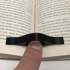 Portapagina ergonomico per libri realizzato in plastica stampata in 3D - Pratico accessorio per la lettura - Regalo perfetto per gli amanti dei libri - Diversi colori!