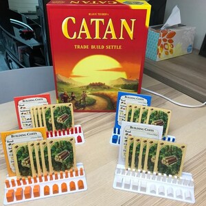 Catan Spelstuk- en Kaartenhouder – Complete Bordspel Organizer | Geschikt voor spelstukken & Kaarten | Past Perfect in de Doos!