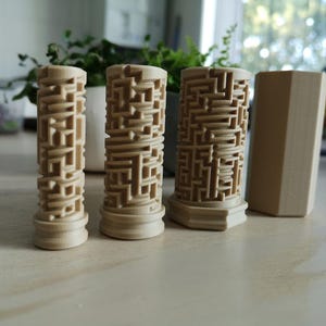 Maze Puzzle Box – wyjątkowe opakowanie na pieniądze, losy na loterię i prezenty | Rosyjski Labirynt Lalek | Geocaching 10x70mm