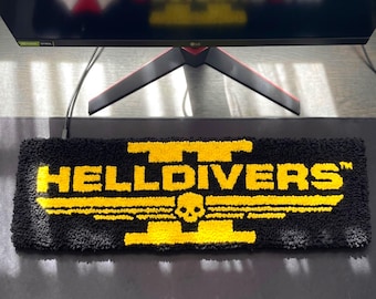 Helldivers Inspired Wrist Rest | Sci-Fi Gaming Desk Accessory, Keyboard Support (43x14cm)