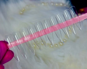 Long Stiletto  Tip | Soft Gel Stiletto Full Cover