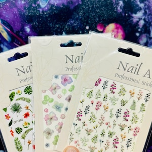 Floral Nail Art Stickers | Nail Art Decals | Nail Art