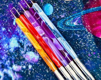 Double-Ended Nail Art Brushes| Gel Brush And Nail Dotting Pen