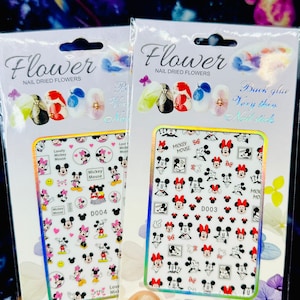 Mickey  & Minnie Mouse Nail Sticker| Nail Decals