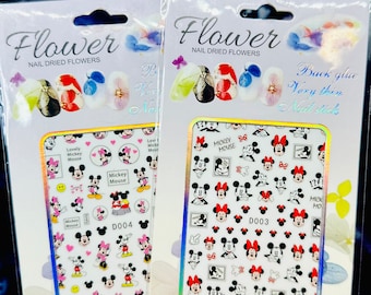 Mickey  & Minnie Mouse Nail Sticker| Nail Decals
