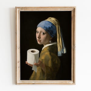 Divertente meme vintage da bagno, scherzo regalo, meme regalo, decorazioni dopamine di metà secolo, umorismo da bagno divertente