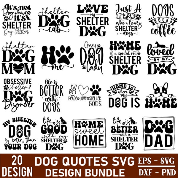 Rescue Dog SVG Bundle, Rescue Dog Quote svg, Dog Lover SVG, Rescue Mom svg, Rescue Svg, Rescue Pets svg, Cricut Cut File, Silhouette.