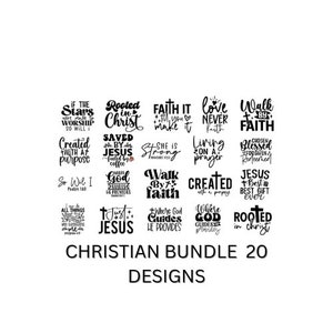 Christian svg bundle, Religious svg, Scripture svg, Bible Verse svg, Blessed svg, Jesus Svg, God Svg, Faith svg, Cut Files for Cricut