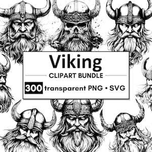 300 Viking Svg Bundle risoluzione 4k / Scandinavo Svg / Testa di guerriero vichingo Svg / Elmo celtico Valhalla / modello tatuaggio