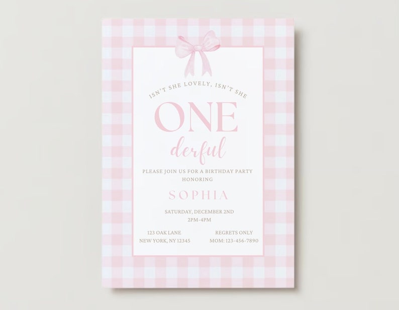 Isn't She Lovely Isn't She ONE Derful Banner - Rose Gold Baby Girl 1st Birthday Decor, DIY Party Banner