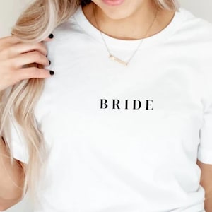 JGA Shirts schlicht, T-Shirt Braut, Bride Crew, JGA Tshirt, Junggesellinnenabschied Frauen Shirt, Hochzeit, JGA Frauen