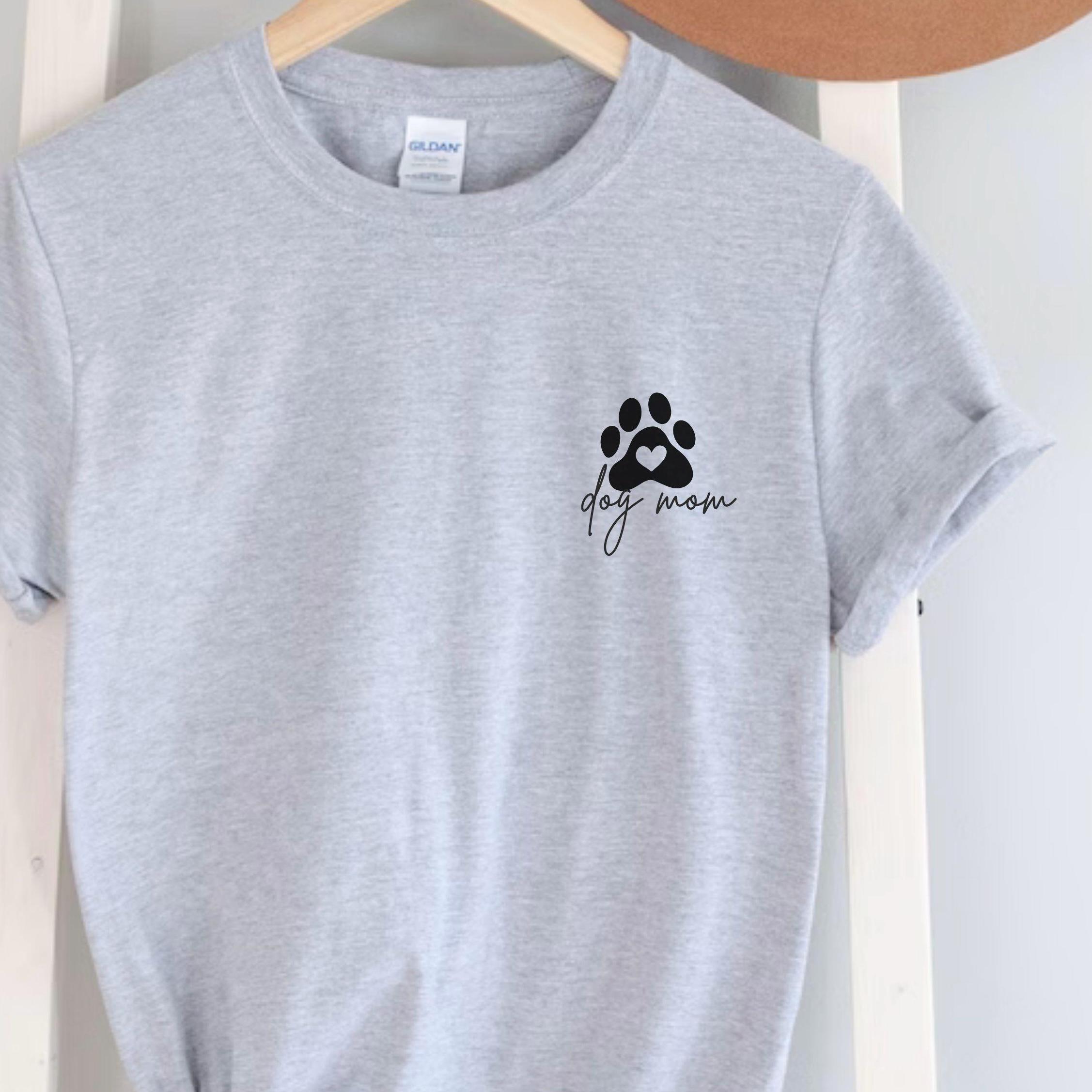 Dog Mom Shirt, Hundepfote, Hund, Pfote, Dog Mom Tshirt schlicht, Pfote Shirt