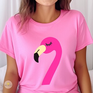 Flamingo Kostüm, Fasching, Karneval, Kostüm, Flamingo Shirt, Flamingo Tshirt Pink