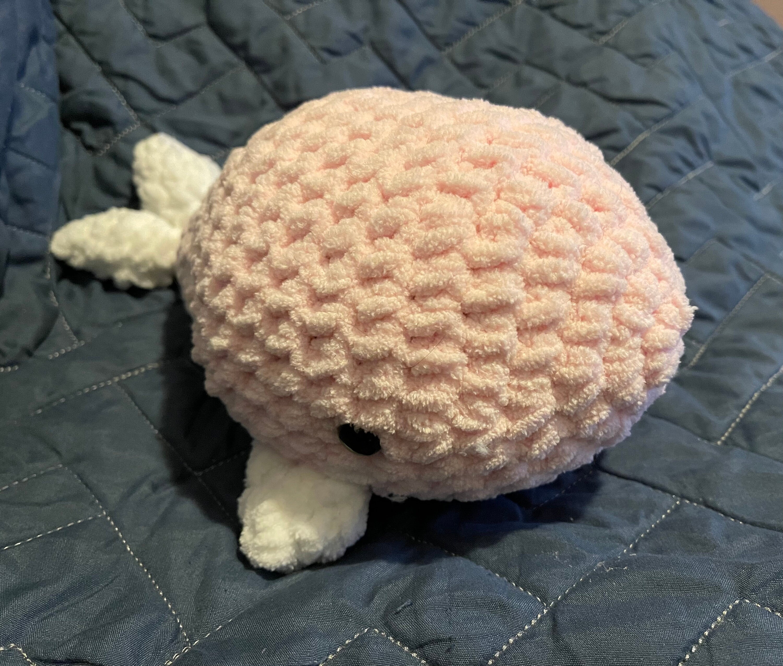 編みぐるみ ピンクと白の編みクジラ - Etsy 日本