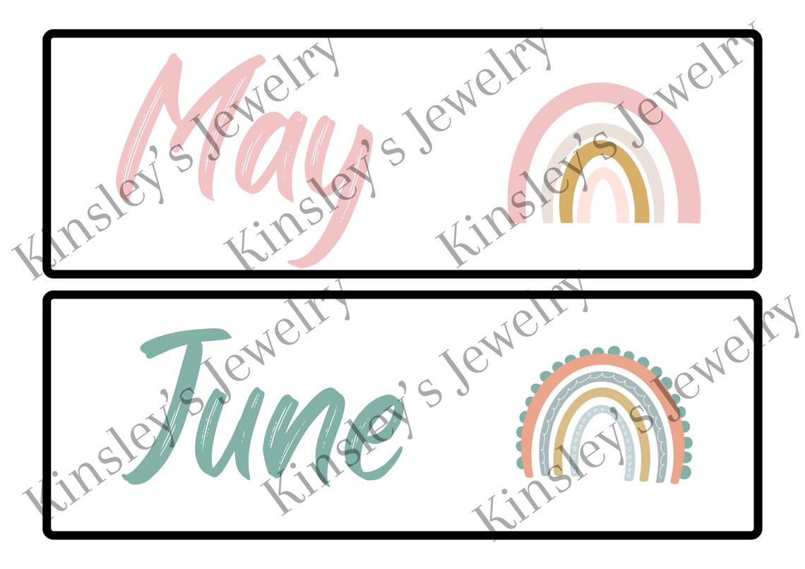 Months of the Year Printables - Etsy