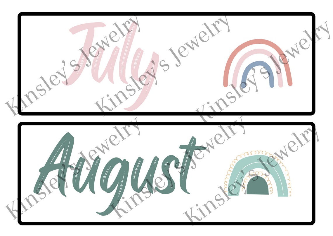 Months of the Year Printables - Etsy