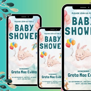 Illustrative Baby Shower Karte