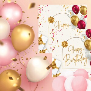 Carte de voeux joyeux anniversaire ludique