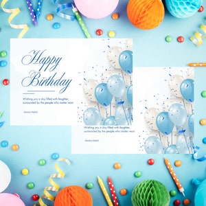 modern Birthday Card