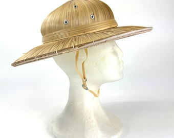Casco de médula tejido: sombrero para el sol tropical estilo safari