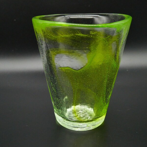 Kosta Boda Glassware Tumbler - Vintage Mine Series by Ulrica Hydman-Vallien - Smokey Green