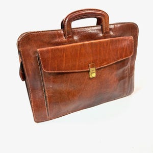 Porte-documents en cuir vintage The Bridge - Fabrication italienne, design intemporel