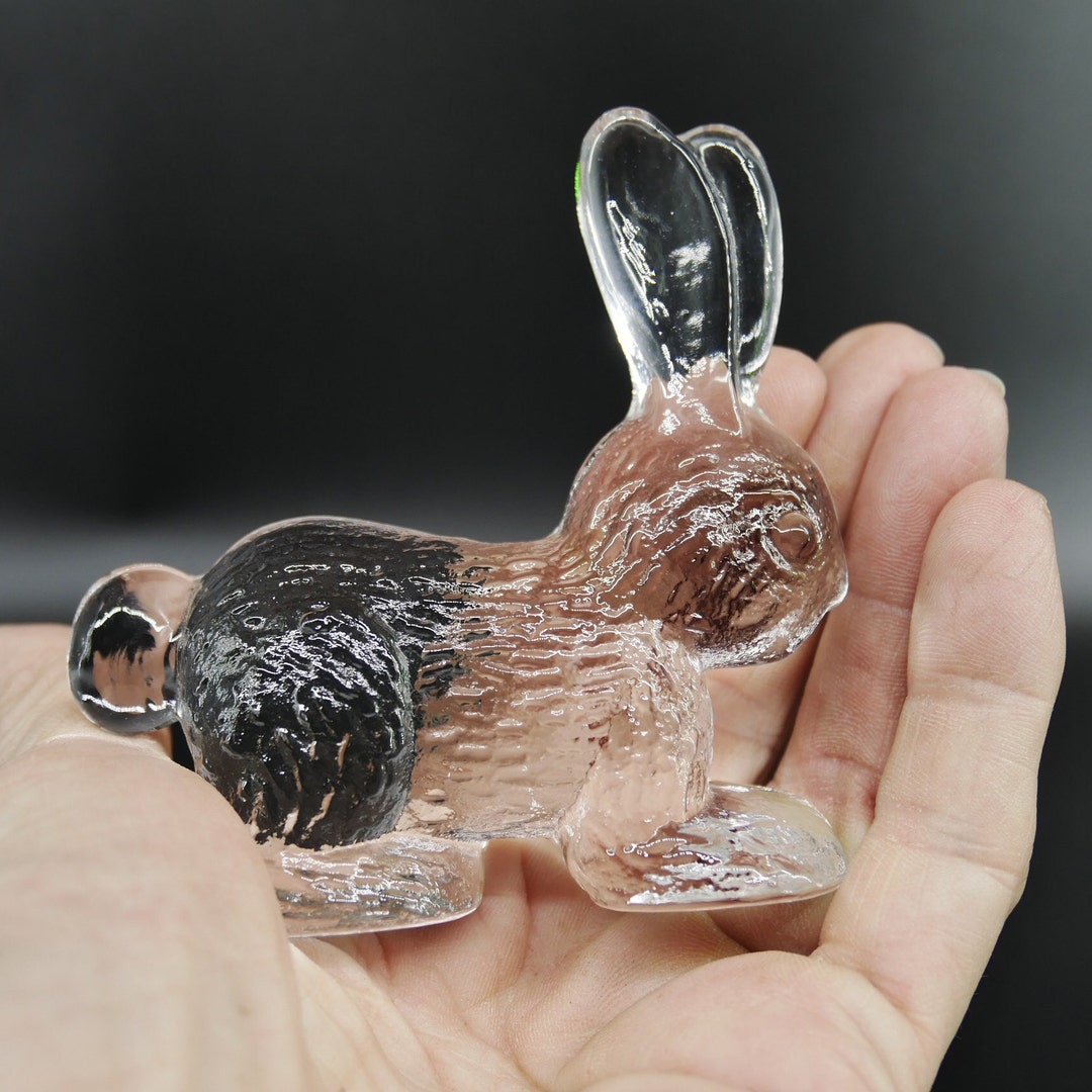 Vintage Kosta Boda Art Glass Bunny Rabbit Figurine Bertil Vallien Mid ...