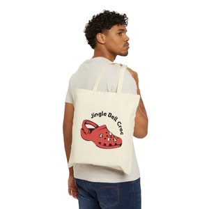 Crockshoe Christmas Tote Bag - Step into Festive Fun with Style - Perfect for Holiday Enthusiasts!