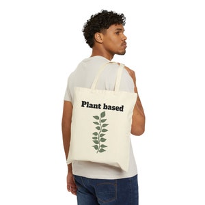 Plant-Based Paradise Tote Bag - Embrace Vegan Living with Style - Perfect for Earth-Conscious Souls!