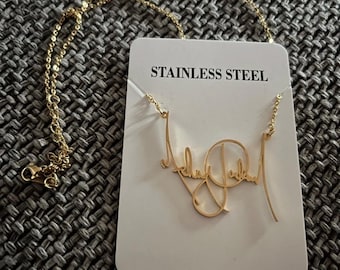 Michael Jackson Signature Necklace