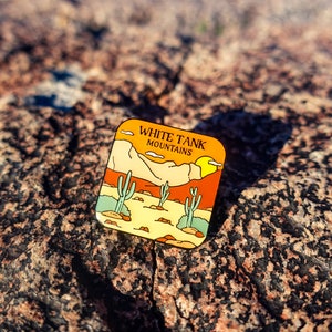 White Tank Mountains, Surprise Arizona | Enamel Pin