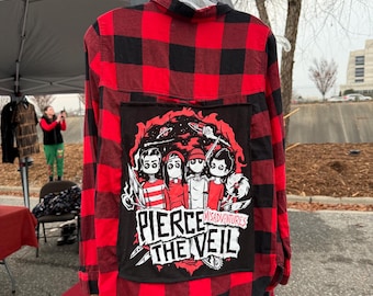 Upcycled Band T-Shirt Flannel