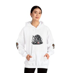 Lion with Ball Hoodie, Lion Lover Gift, Safari Animal Sweatshirt, Wildlife Theme Jacket, Zoo Apparel, Lion King Hoodie