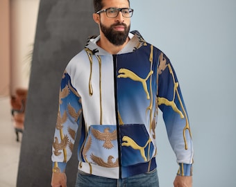 Unisex Zip Hoodie - Designer Fashion Outerwear