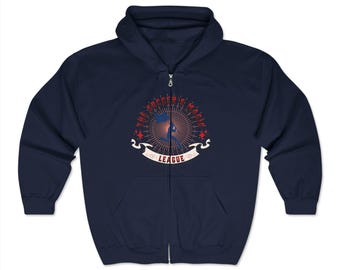 Sudadera con capucha y cremallera de la Liga Mágica de Fútbol, ropa para fanáticos del deporte