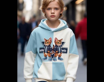 Kids  Hoodie | Children Hoodie, Blue Cream Streetwear