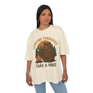 Maglietta vintage acida, design "Fai un'escursione", regalo per gli amanti della natura, maglietta unisex per abbigliamento casual, maglia in cotone pesante, maglietta da trekking