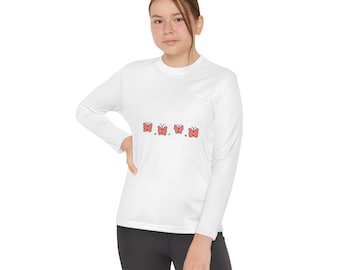 Youth Long Sleeve Tee | Butterfly Graphic Shirt