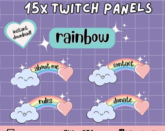 Rainbow Twitch Panel