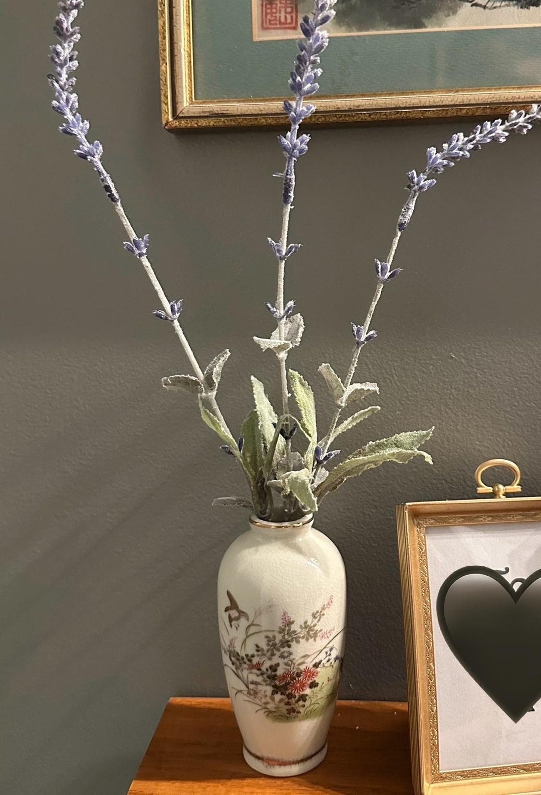 Petite Japanese Porcelain Hand Painted Vase - Etsy